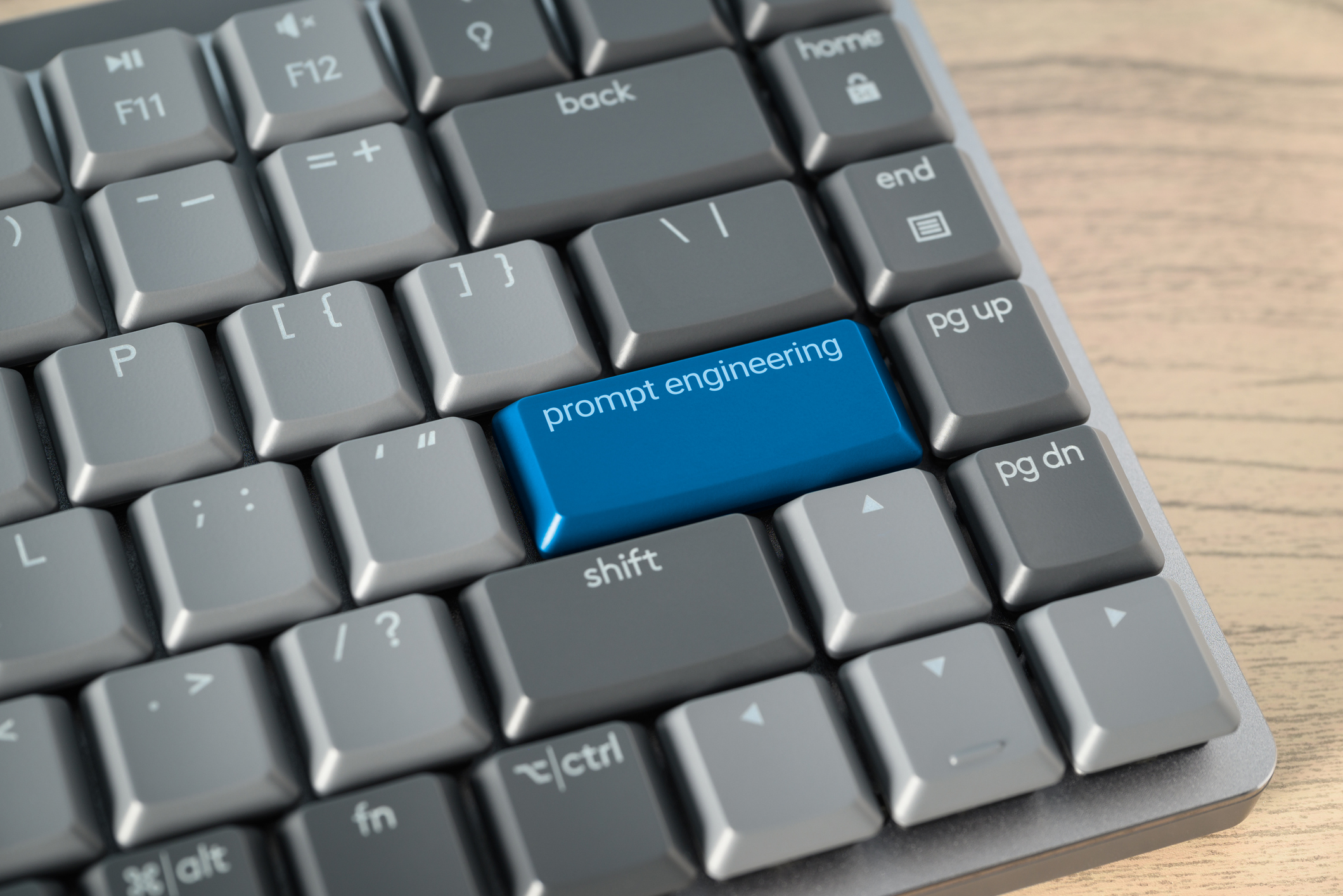 Prompt Engineering Key on Computer Keyboard